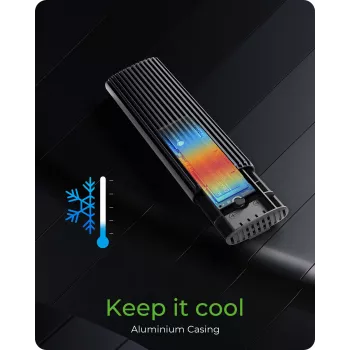 ICY BOX IB-1808MCT-CU31 SSD korpusas M.2 juodas