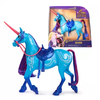 Unicorn Academy River su 2 jojimo aksesuarais, 11 colių, suderinamas su Isabel, lėlėmis ir vienaragiais, mergaitėms nuo 4 metų