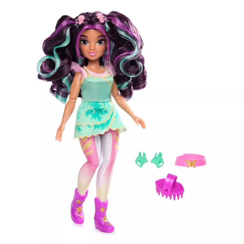 Lėlė Spinmaster Unicorn Academy Ava 241mm Įvairiaspalvė