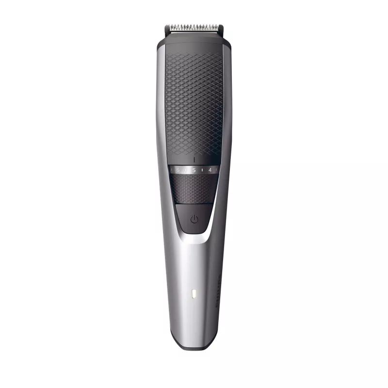 Barzdos kirpimo mašinėlė Philips BEARDTRIMMER Series 3000 BT3239/15, 0,5–10 mm, 20 ilgio nustatymų, įkraunama USB, juoda/sidabrinė