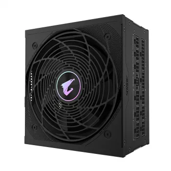 GIGABYTE AORUS ELITE P850W Maitinimo blokas - PCIe 5.0, 80 PLUS Platinum, visiškai modulinis, 120 mm ventiliatorius, ATX 3.0 suderinamas, EU kištukas