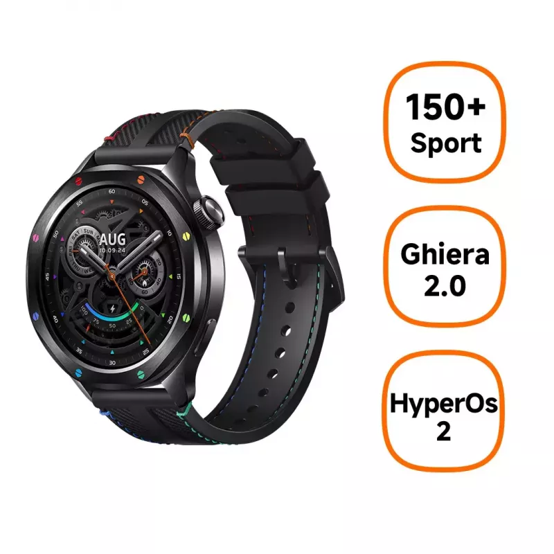 Išmanusis laikrodis Xiaomi Watch S4, 1.43 colio AMOLED, 466×466, 486 mAh, aliuminio korpusas, tekstilinis dirželis, Black Multi