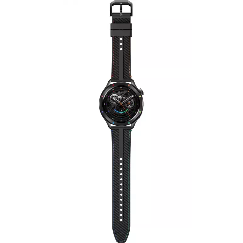 Išmanusis laikrodis Xiaomi Watch S4, 1.43 colio AMOLED, 466×466, 486 mAh, aliuminio korpusas, tekstilinis dirželis, Black Multi