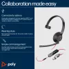 Ausinės HP Poly Blackwire 5210 Monofoninės USB-C + 3,5 mm kištukas + USB-C/A adapteris