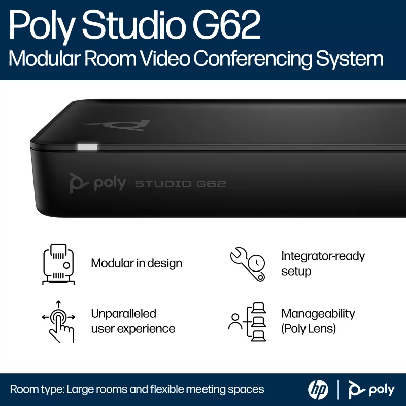HP Poly Studio G62 vaizdo konferencijų sistema