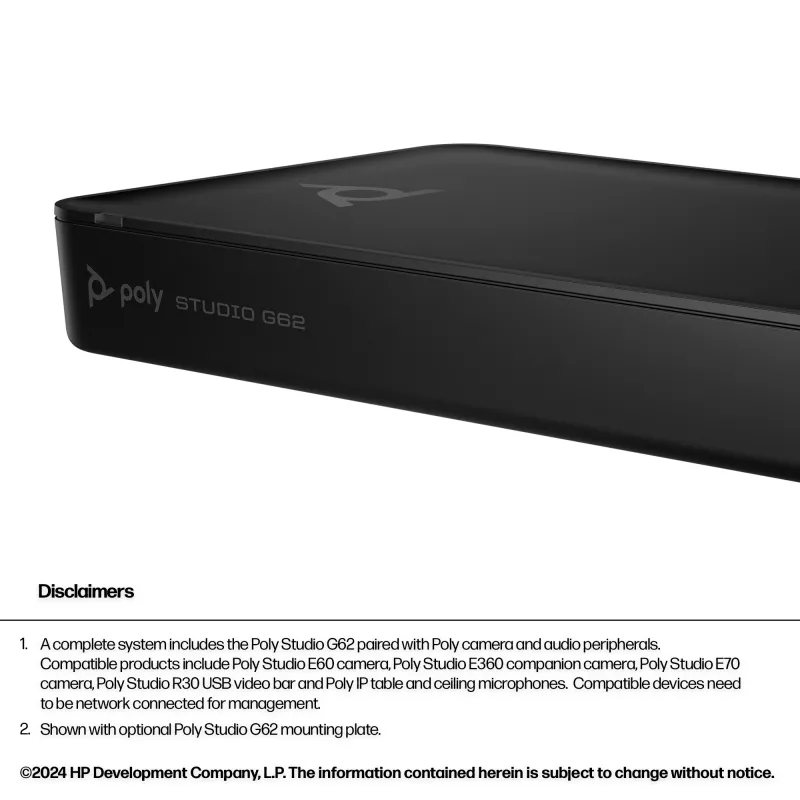 HP Poly Studio G62 vaizdo konferencijų sistema