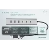 i-tec USB-C/USB-A Įkrovimo Metal HUB 7 prievadų (3x USB-C, 4x USB-A)