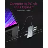 ICY BOX IB-DK4022a-CPD Laidinė USB 3.2 Gen 1 (3.1 Gen 1) Type-C stotelė, aliuminis, sidabrinė