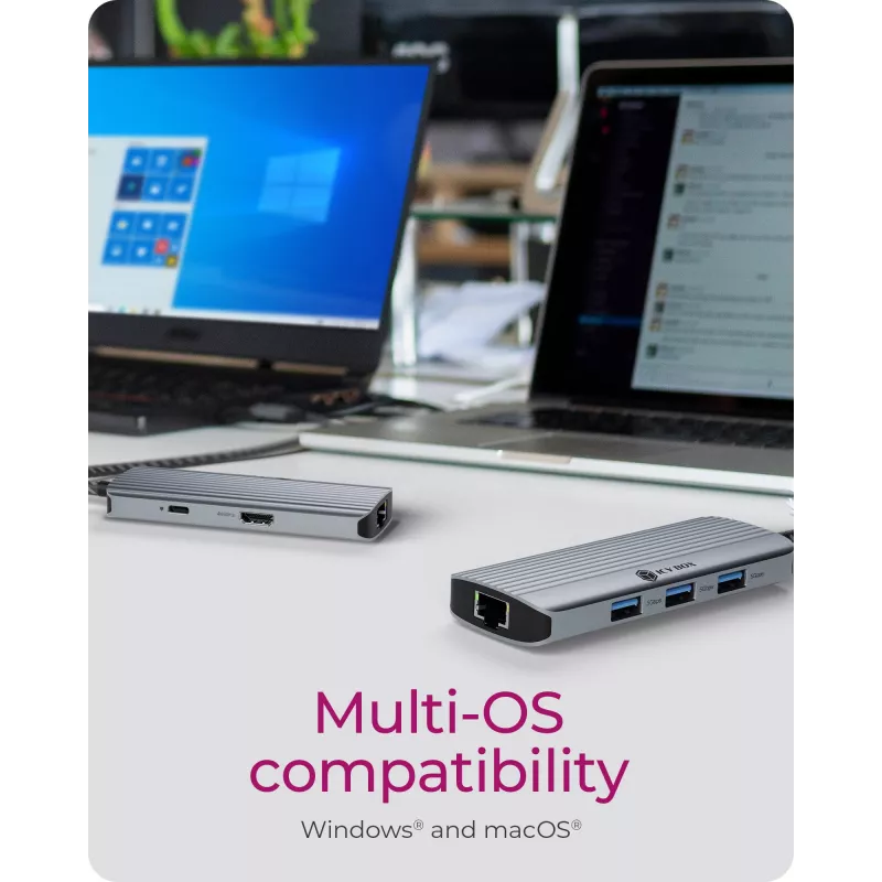 ICY BOX IB-DK4034a-CPD stalinė dokavimo stotelė USB 3.2 Gen 1 Type-C, aliuminis, sidabrinė