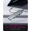 ICY BOX IB-DK4034a-CPD stalinė dokavimo stotelė USB 3.2 Gen 1 Type-C, aliuminis, sidabrinė
