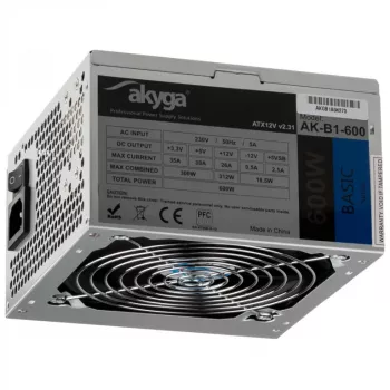 AKYGA maitinimo blokas ATX 600W (ak-b1-600)