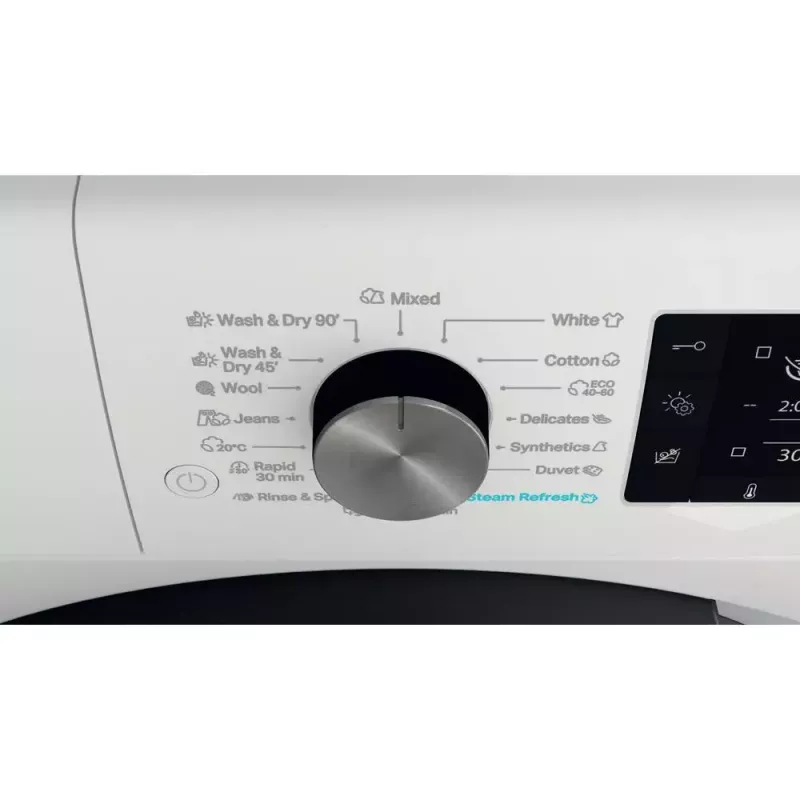 Whirlpool FFWDD1076258B skalbyklė su džiovykle Laisvai pastatoma Pakrovimas iš priekio Balta
