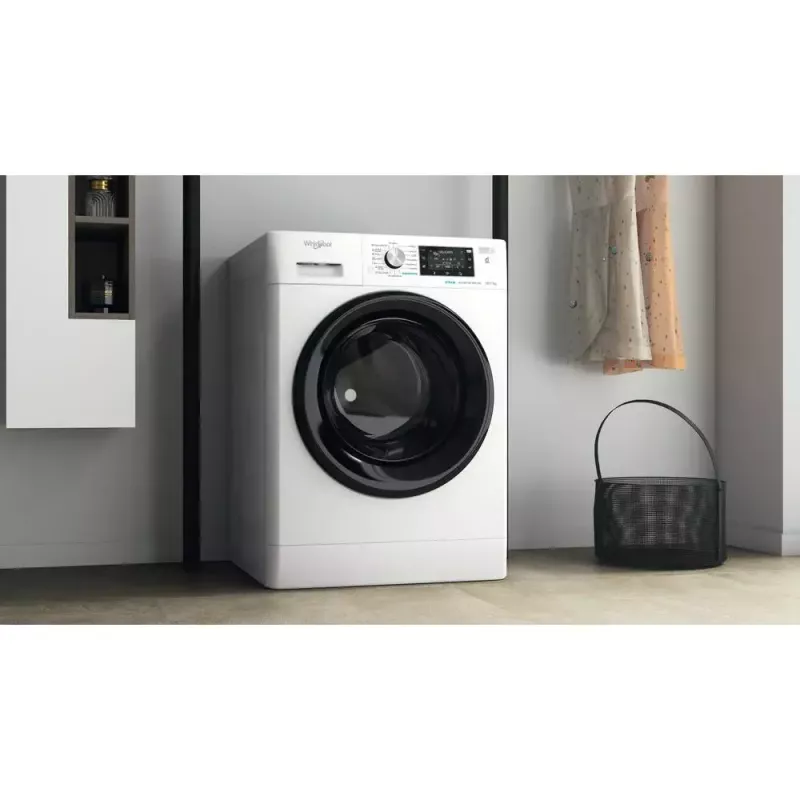 Whirlpool FFWDD1076258B skalbyklė su džiovykle Laisvai pastatoma Pakrovimas iš priekio Balta