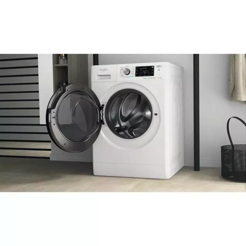 Whirlpool FFWDD1076258B skalbyklė su džiovykle Laisvai pastatoma Pakrovimas iš priekio Balta