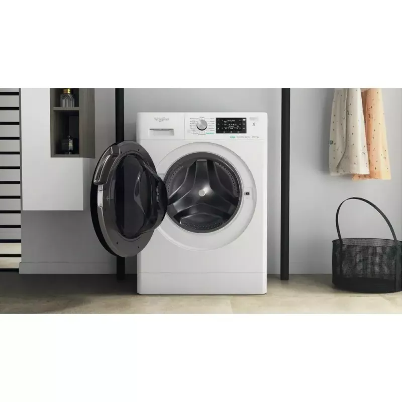 Whirlpool FFWDD1076258B skalbyklė su džiovykle Laisvai pastatoma Pakrovimas iš priekio Balta