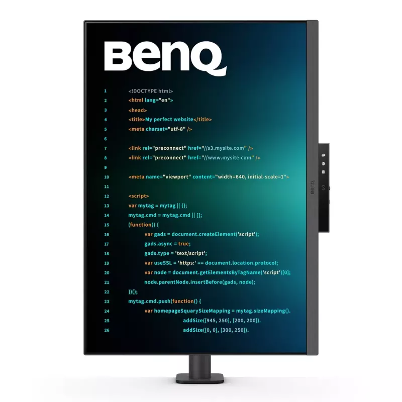 Monitorius BenQ RD280UA 28,2 colio 4K Ultra HD IPS 3840 x 2560, 3:2, HDR10, 350 cd/m², USB-C PD 90W, 5 ms