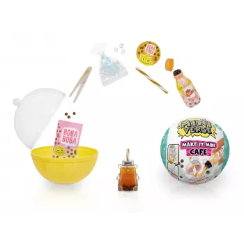 Miniverse Make It Mini Foods: Kavinė PDQ serija 4, 8 m., Įvairiaspalvis, Plastikas