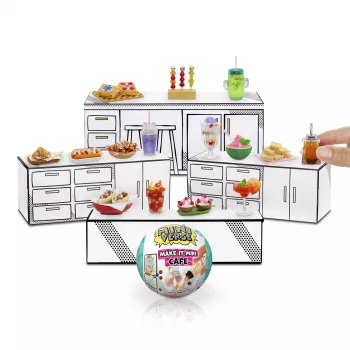 Miniverse Make It Mini Foods: Kavinė PDQ serija 4, 8 m., Įvairiaspalvis, Plastikas