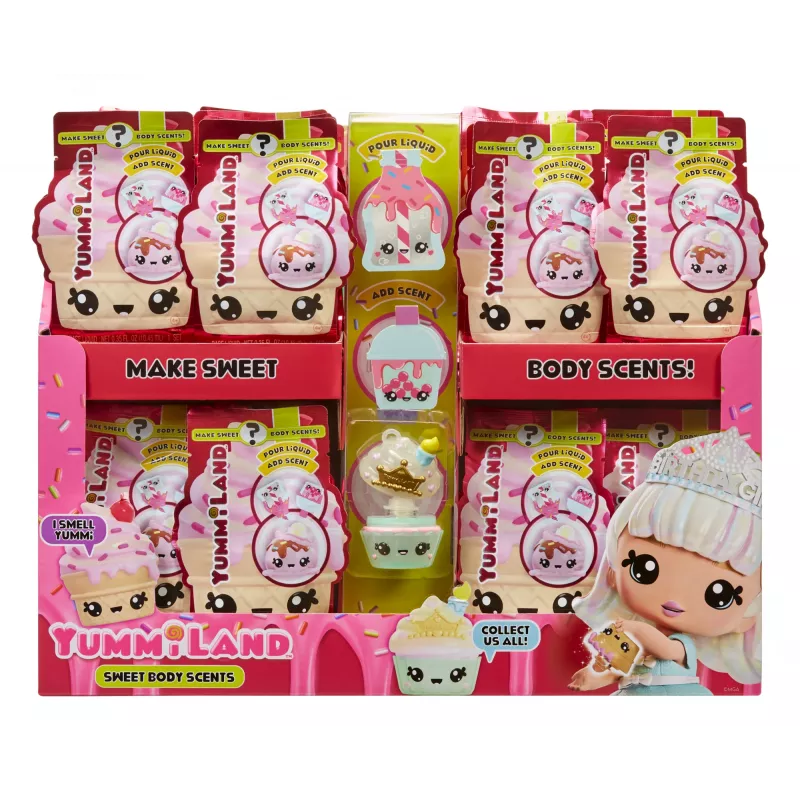 MGA Entertainment Yummiland Num Nom Body Scent Asst PDQ, 4 m., Įvairiaspalvis, Plastikas