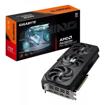 GIGABYTE Radeon RX 9070 XT GAMING OC 16G vaizdo plokštė - 16 GB GDDR6, 256 bit, PCI-E 5.0, 3060 MHz branduolio dažnis, 2 x DisplayPort, 2 x HDMI, GV-R9070XTGAMING OC-16GD