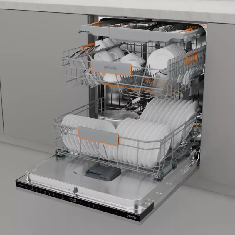 Įmontuojamas indaplovė Gorenje GV673C65 14 stalvių Nerūdijantis plienas