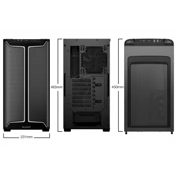 PC korpusas be quiet! Pure Base 501 DX Black Midi Tower