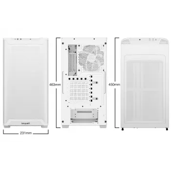 Korpusas be quiet! Pure Base 501 LX White Midi Tower