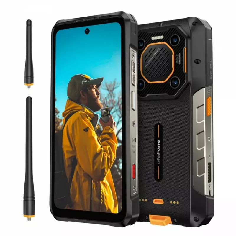 Išmanusis telefonas UleFone Armor 26 Ultra 6,1 colio 12GB RAM 512GB atminties Juoda
