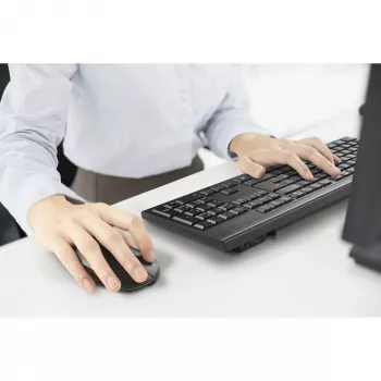 Belaidis klaviatūros ir pelės rinkinys Kensington K75560WW pilno dydžio QWERTY