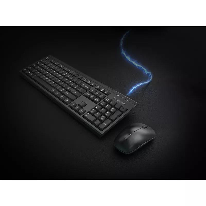 Belaidis klaviatūros ir pelės rinkinys Kensington K75560WW pilno dydžio QWERTY