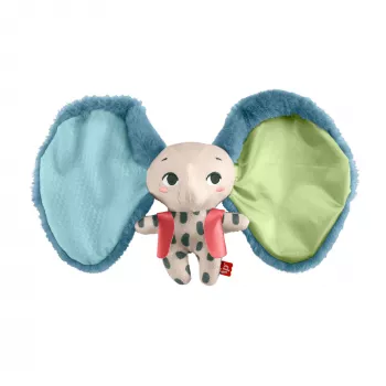 Minkštas žaislas MATTEL Fisher-Price Planet Friends Giant Ear Elephant HKD63, dramblio kompanionas