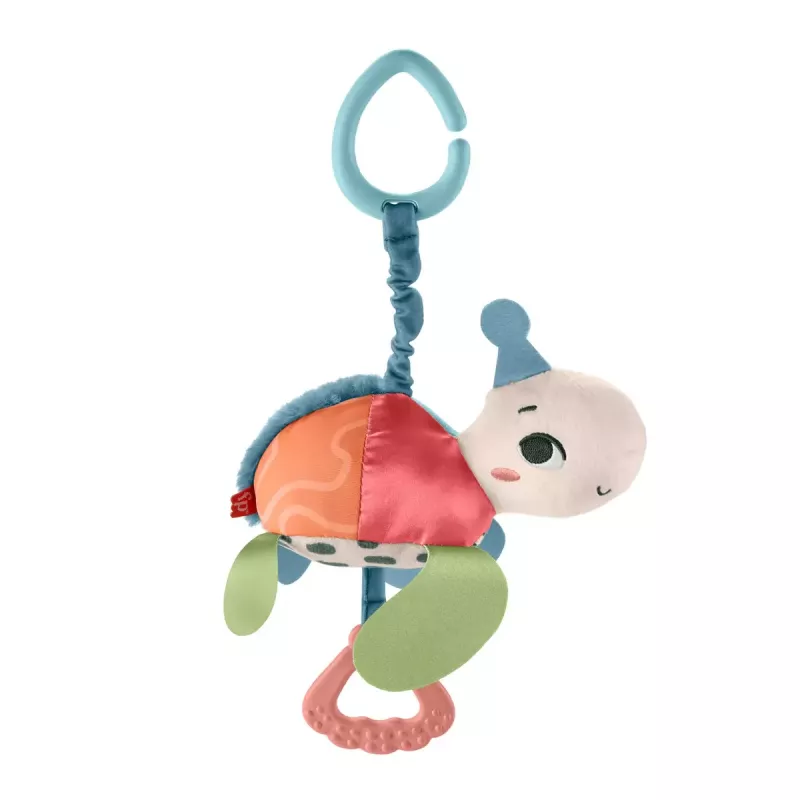 Fisher-Price Planet Friends Sea Me Bounce Vėžlys minkštas žaislas vežimėliui