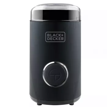 Kavamalė Black & Decker BXCG150E — 150 W, 50 g talpa, nerūdijančio plieno peiliai, mygtuko valdymas