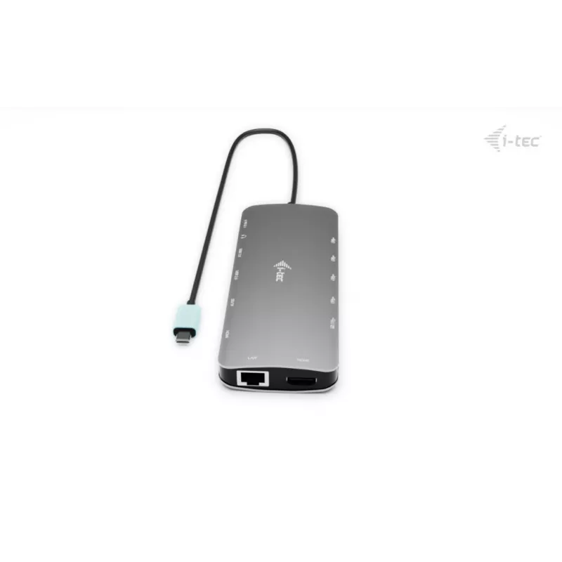 i-tec Metal USB-C Nano 3x Display Dock, 2x HDMI, 1x USB-C vaizdo + Power Delivery 140 W