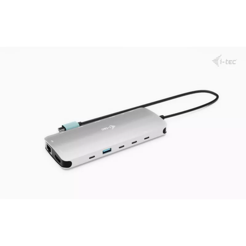 i-tec Metal USB-C Nano 3x Display Dock, 2x HDMI 1x USB-C vaizdo išvestis su Power Delivery 140W ir Universal Charger 140W