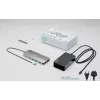 i-tec Metal USB-C Nano 3x Display Dock, 2x HDMI 1x USB-C vaizdo išvestis su Power Delivery 140W ir Universal Charger 140W