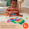 Medinis mandalinis geometrinis dėlionės žaislas Fisher-Price HXT94, 40 detalių