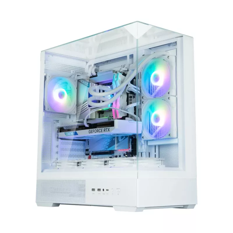 Korpusas Zalman P40 Prism White Midi Tower