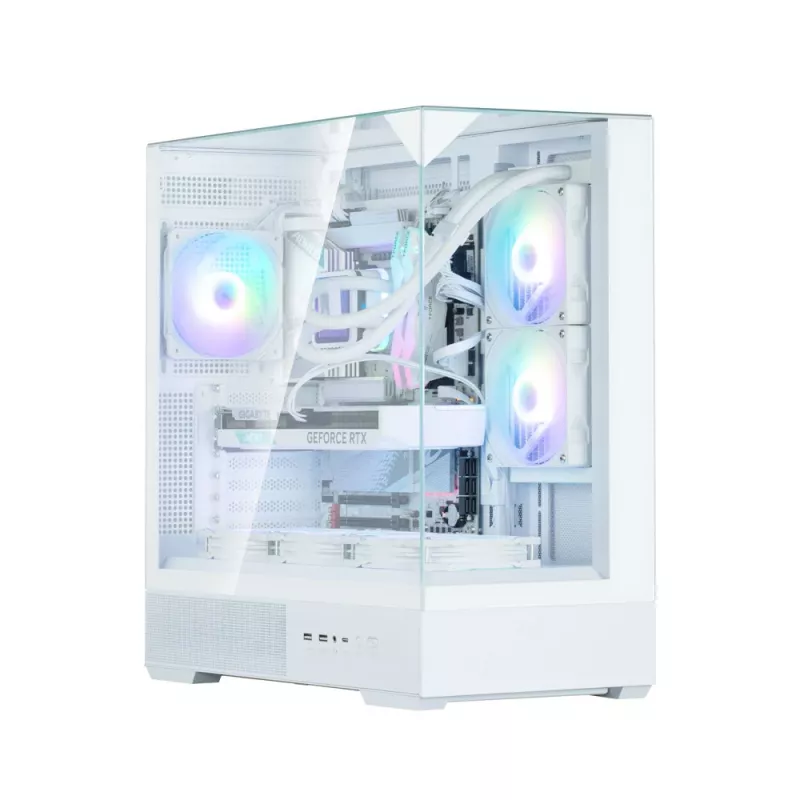 Korpusas Zalman P40 Prism White Midi Tower