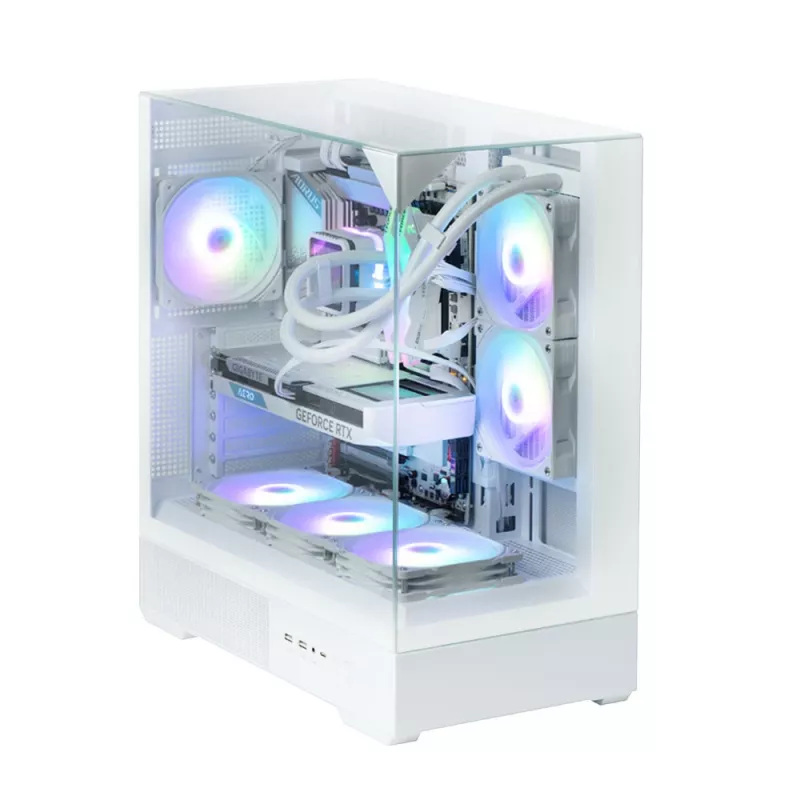 Korpusas Zalman P40 Prism White Midi Tower