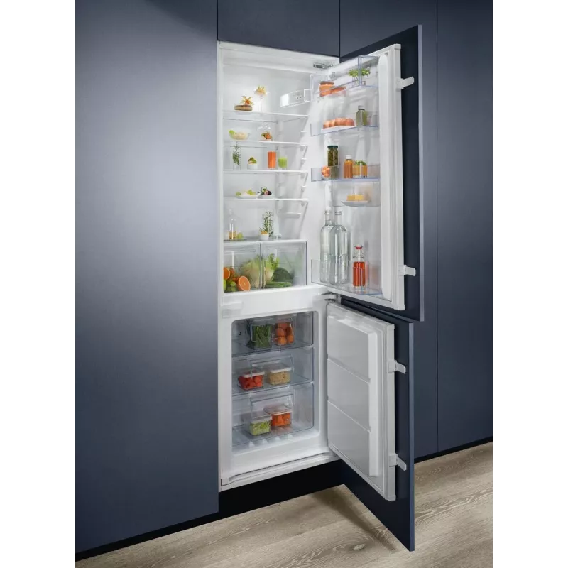 Įmontuojamas šaldytuvas Electrolux LNT6NE18S — 257 L, liečiamas valdymas, apatinis šaldiklis, No Frost, baltas