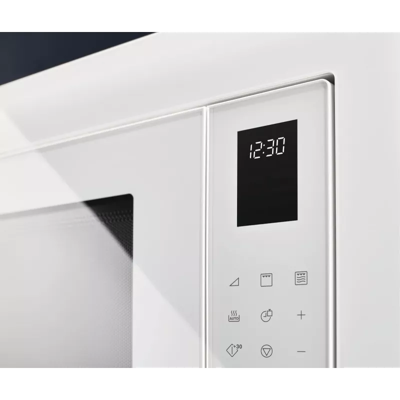 Solo mikrobangų krosnelė Electrolux LMS2203EMX — 700 W, 20 L, nerūdijantis plienas/juoda, įmontuojama (56×35×38 cm)