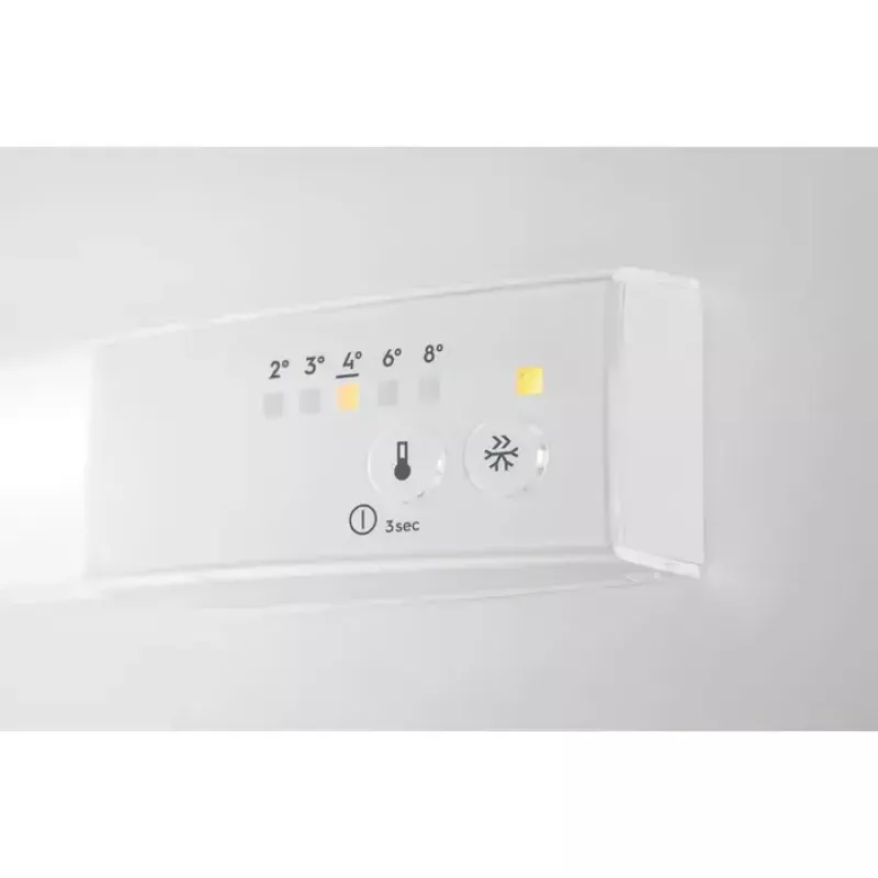 Įmontuojamas kombinuotas šaldytuvas Electrolux LFB3AE82R – 93 L talpa, 16 L viršutinis šaldiklis, jutiklinis valdymas, reversinės durelės, baltas