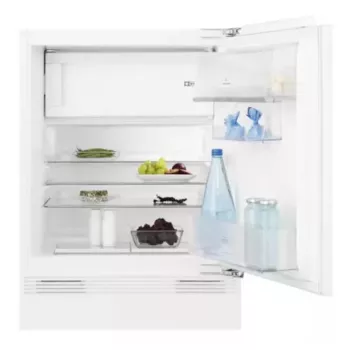Įmontuojamas kombinuotas šaldytuvas Electrolux LFB3AE82R – 93 L talpa, 16 L viršutinis šaldiklis, jutiklinis valdymas, reversinės durelės, baltas
