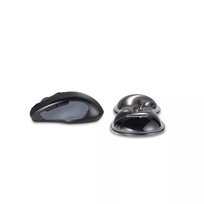 Kensington K62438WW Slim Duo Gel pelės / rutulinės pelės riešo atrama, 192 x 72 x 22 mm, pilka