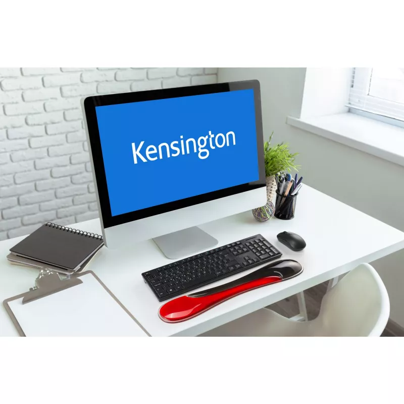 Kensington Slim Duo Gel riešų atrama klaviatūrai - raudona