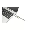 Kensington Slim NanoSaver 2.0 EQ kombinacinis nešiojamojo kompiuterio spyna, 1,8 m, nerūdijantis plienas, cinko plienas, sidabrinė