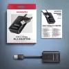 SSD korpusas AXAGON ADM2-AM USB-A 10Gbps vienam M.2 NVMe/SATA diskui, USB 3.2 Gen 2, 10 cm laidas, juodas