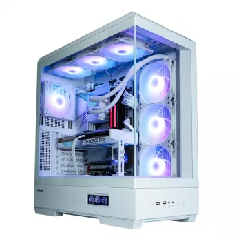 Korpusas Zalman P50 DS White Midi Tower