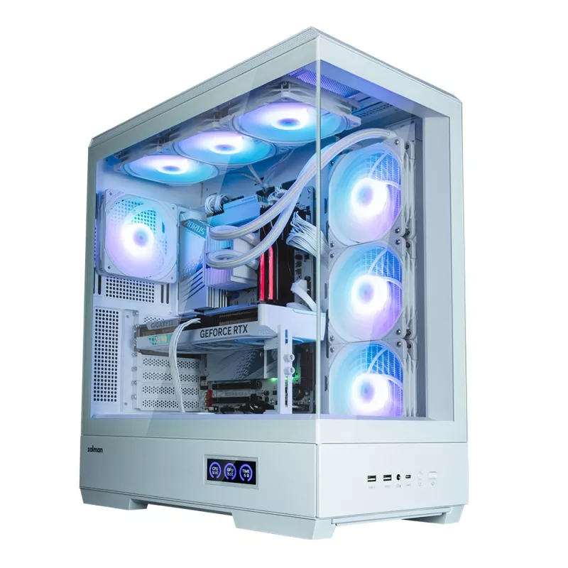 Korpusas Zalman P50 DS White Midi Tower